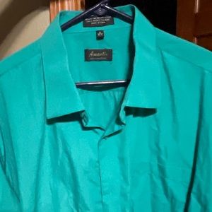 Teal dress shirt
